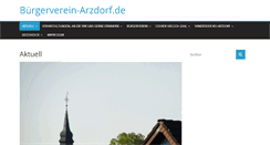 Desktop Screenshot of buergerverein-arzdorf.de