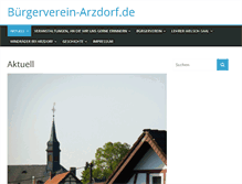 Tablet Screenshot of buergerverein-arzdorf.de